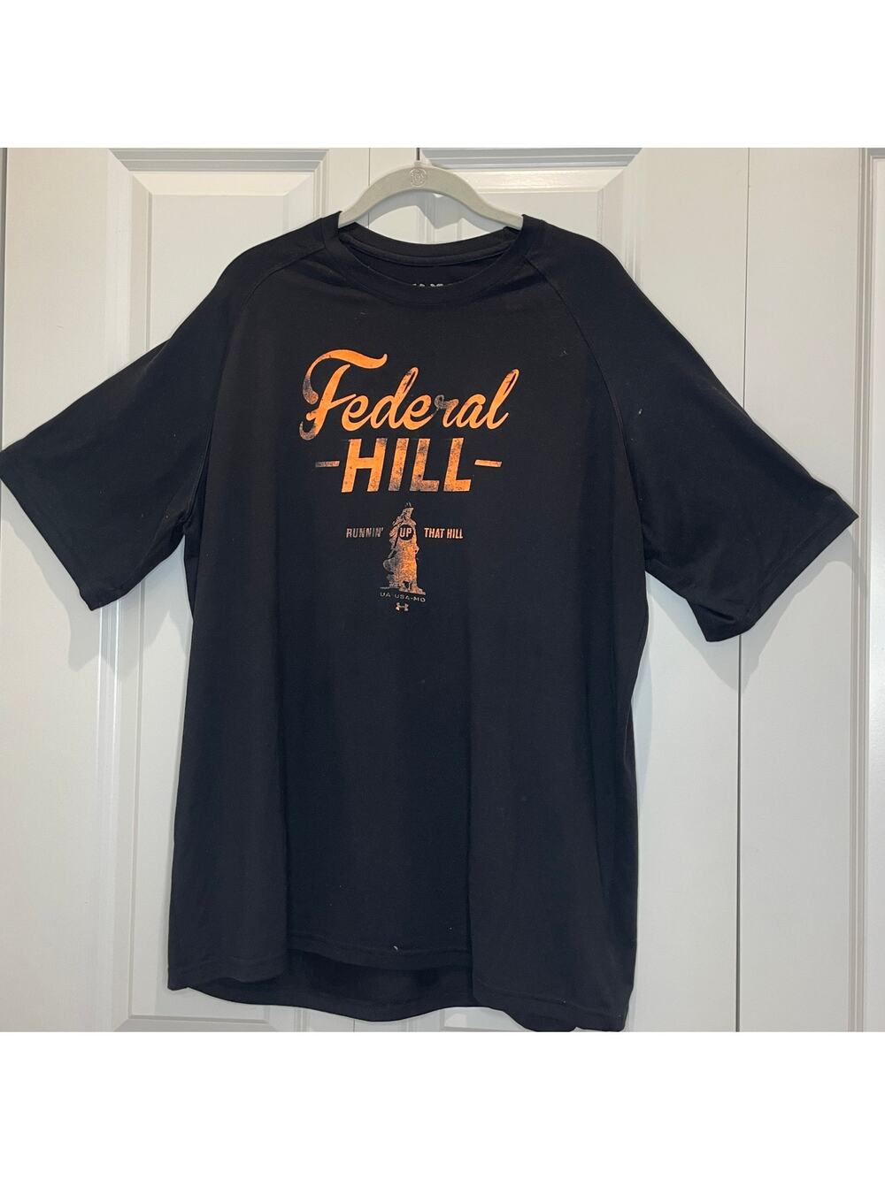 Under Armour Federal Hill Baltimore Tee Men XL Black HeatGear Vintage - Gift